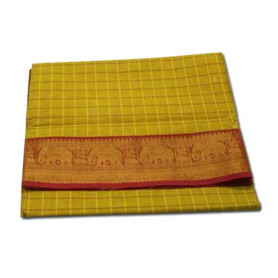 "Village Cotton saree with Thread petu Buta -SLSM-73 - Click here to View more details about this Product